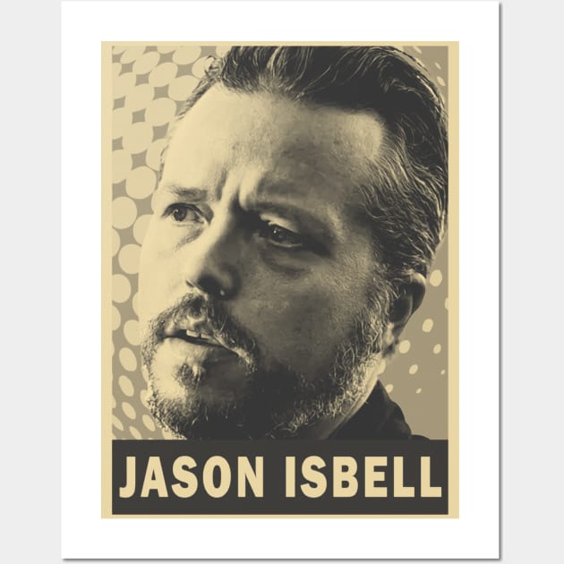 i'm Jason isbell//brown cream Jason isbell Wall Art by oeyadrawingshop